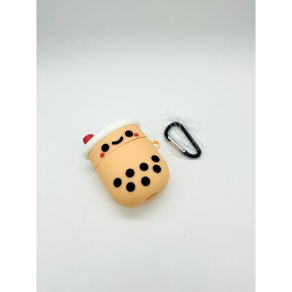 Airpods 1/2, Cute Boba Milk Tea Cartoon Character Upgrade 3D Silicone Case - Picture 5 of 5